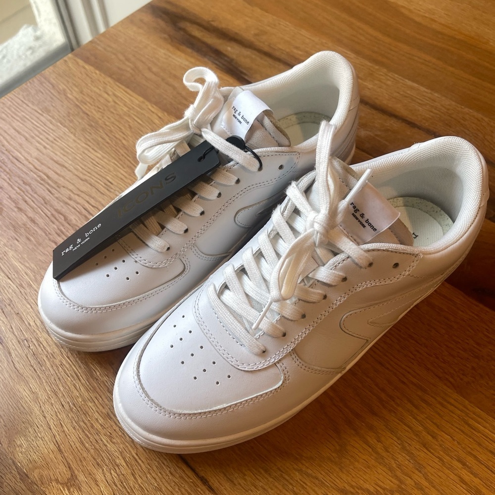 NWT rag + bone women’s retro court lace up sneakers
